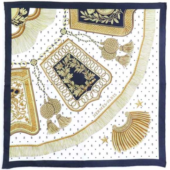 Foulard En Soie Vintage Gavroche - 100% Soie, Multicolore, Motif Géométrique, Fabrication Italienne